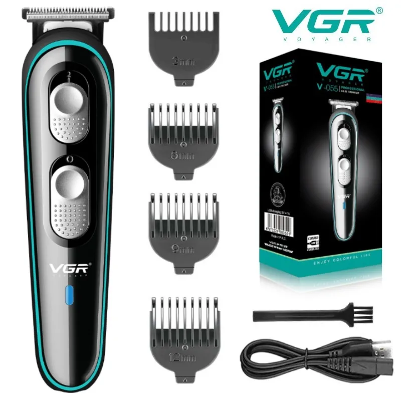

VGR Hair Clipper Professional Hair Trimmer Rechargeable Haircut Machine Adjustable Beard Trimmer Electric Trimmer for Men V-055
