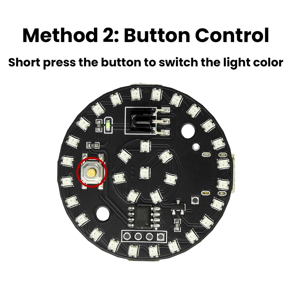 원격 제어 LED 조명 9가지 색상 일정 밝기 모드 Type-C USB 전원 공급 DIY 모델 조명, 야간 조명, 장식 램프