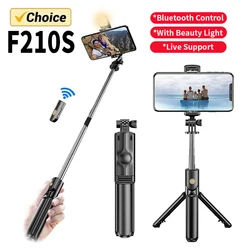  Selfie Stick Phone Tripod with Wireless Remote Extendable Tripod Stand 360 Rotation Compatible with iPhone Mobile Phone Tiktok