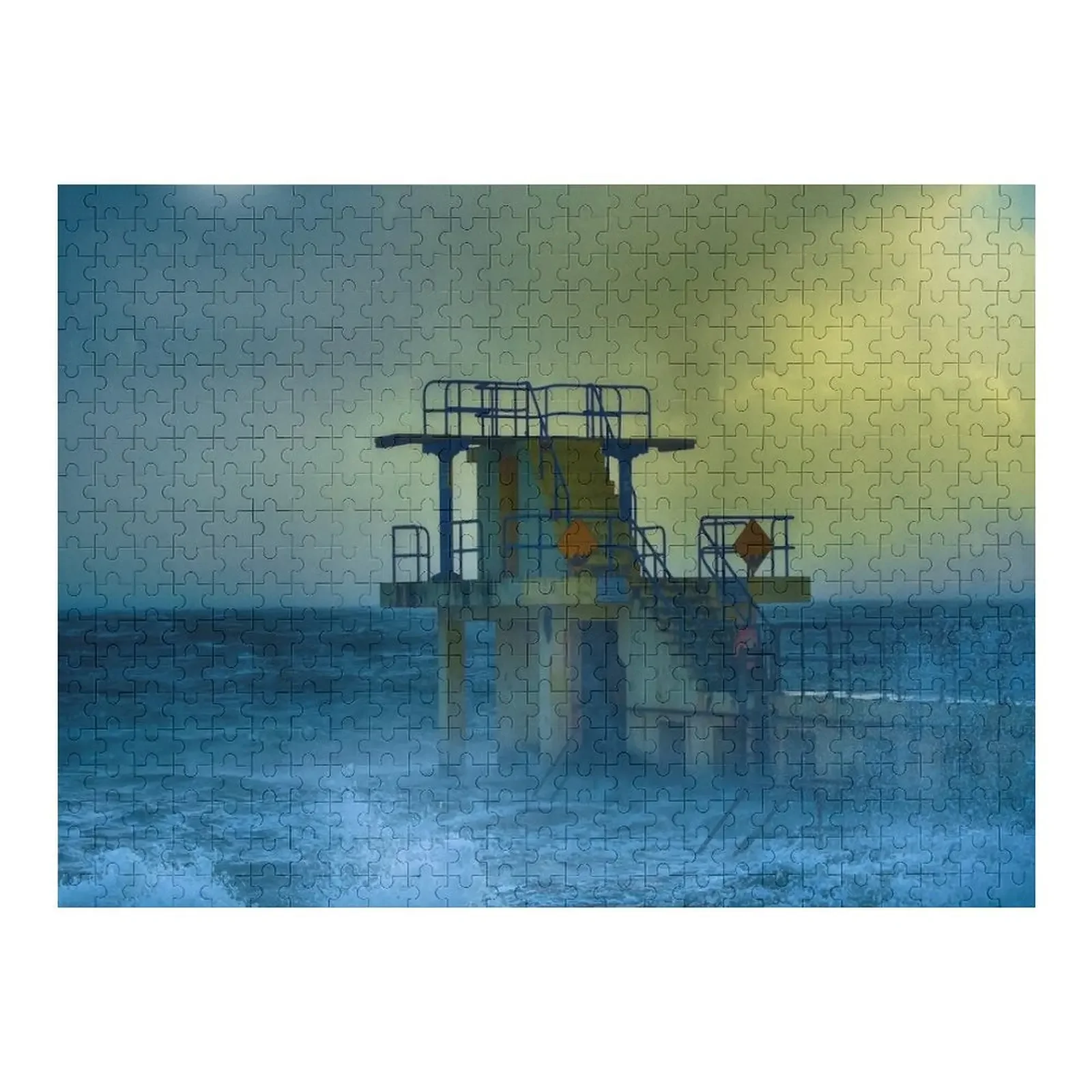 Salthill Galway Battered by Storm Desmond Jigsaw Puzzle Wooden Decor Paintings Personalized Gift Woods For Adults Puzzle