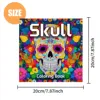 1pc Teen Graffiti Painting Drawing Skull Coloring Book, 24 Different Patterns, Stress Relief for Adults Birthday Gifts 5