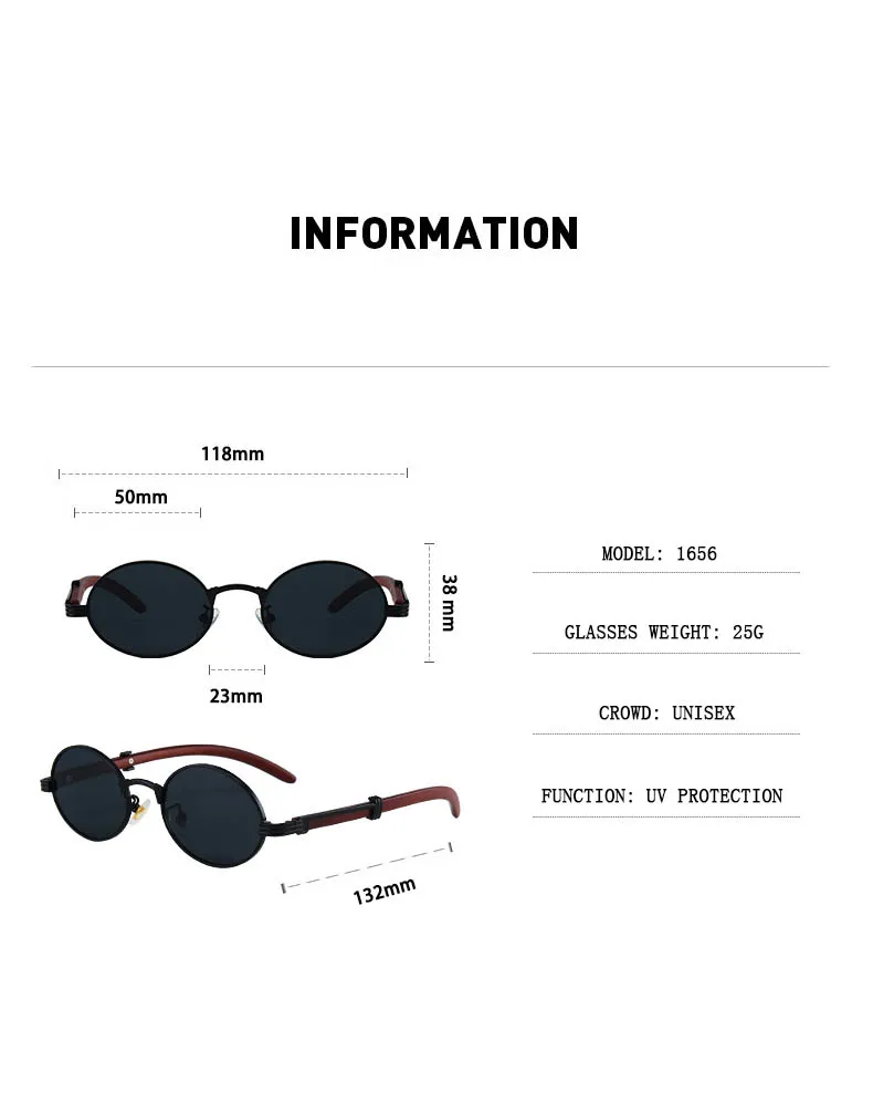 Mode ovale Sonnenbrille Frauen trend ige 2024 Vintage Sonnenbrille für Männer Retro Brille Lünette Soleil Femme Drops hipping Zonnebril – Detail 9