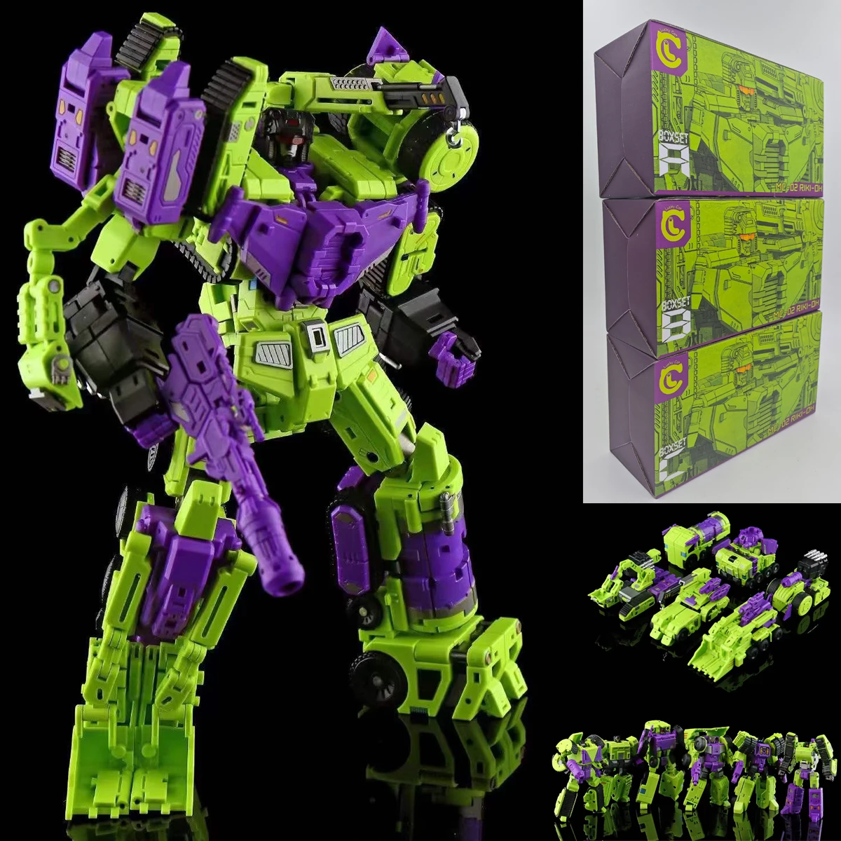 MICRO COSMOS Transformation MC-02 MC02 Devastator RIKI-OH