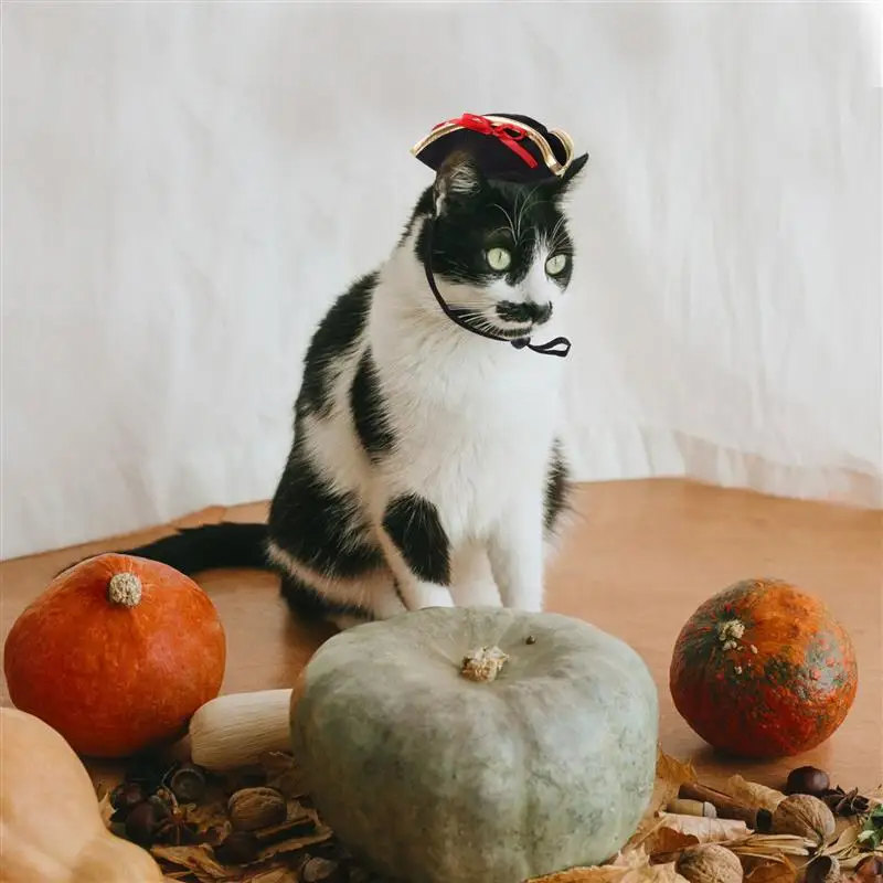 Headwear Outdoor Headgear Pirate Party Fvor Cat Pirate Hat Cosplay Hat Dog Pet for Decor Cat Kitten Dog