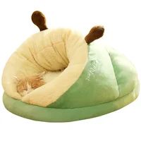 Canapé-lit doux pour chien, chenil chaud d'hiver en peluche pour animaux de compagnie, pour petits et moyens chiens, chats, nid de couchage, chiot confortable, grotte, maison pour chien 6