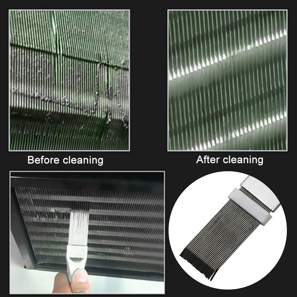 Air Conditioner Blade Cooling Straightening Condenser Cleaning Fin Comb Brush