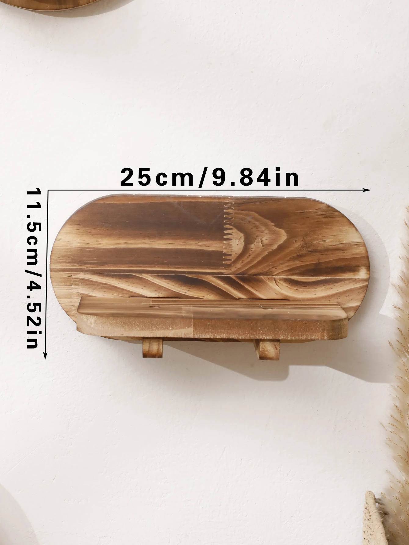 Oval Holzregal 14