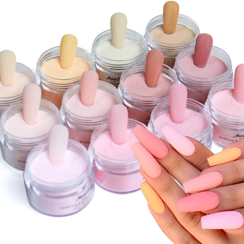 15g Acrylic Powder Light Pink Powders Carved Nail Art Pigment Dust Nail
