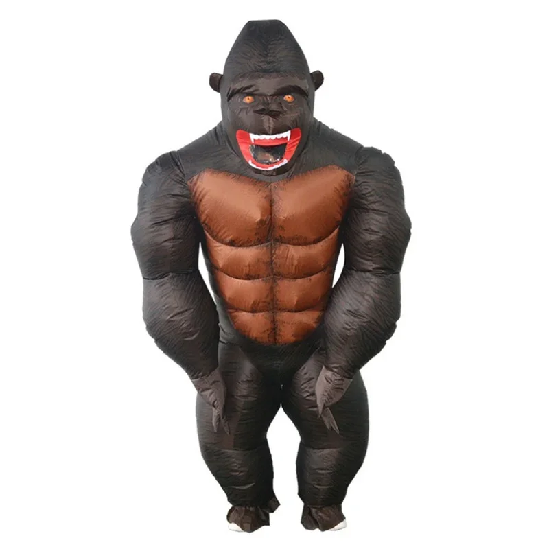 

Gorilla Inflatable Costume Monkey Full Body Naughty Cosplay Funny Costume Suit for Halloween Cosplay Party Adult Child Anime Act