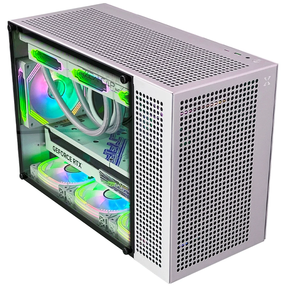 ZZEW/ZZAW C4P Full Aluminum MATX Computer Case Fits ATX
