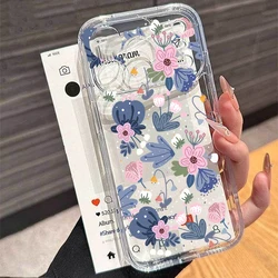 Vintage Floral Design TPU Silicone Phone Case - Clear Korean INS Style for OPPO RENO15Pro 5G (S24062)