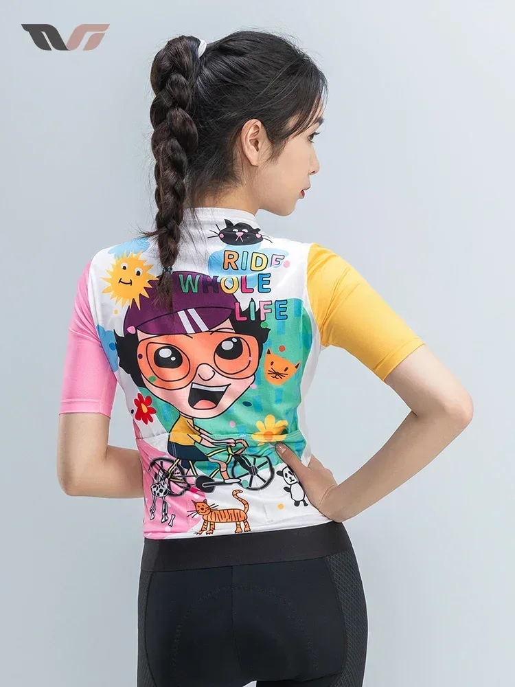 

Велосипедная майка ROCKBROS Женская, быстросохнущая одежда для велоспорта, дышащая, защита от УФ излучения, Азиатский размер, на лето