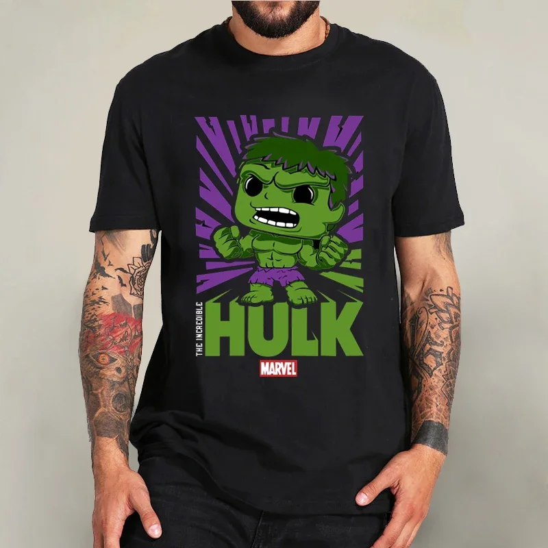 Disney T-shirt Unisex Marvel Superhero Tshirt Cute Cartoon Avatar Print T Shirt Summer Daily Short-sleeved Streetwear Tops Tees 5