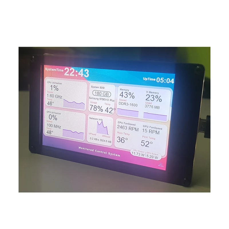 3.5 ġ AIDA64  ÷ + Ȳġ  ̺  C + 귡Ŷ ŰƮ IPS LCD 320X480 USB ǻ  ȭ
