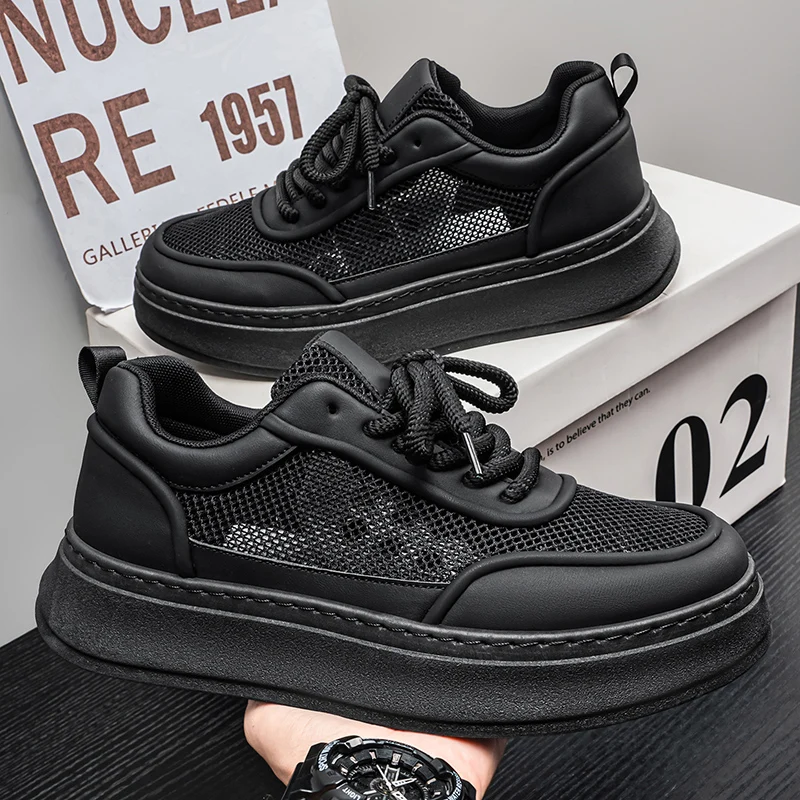 Men Daily Lifestyle Sports Casual Shoes Lightweight Breathable Upper Wear Resistant Non Slip Outdoor Walking Sneakers