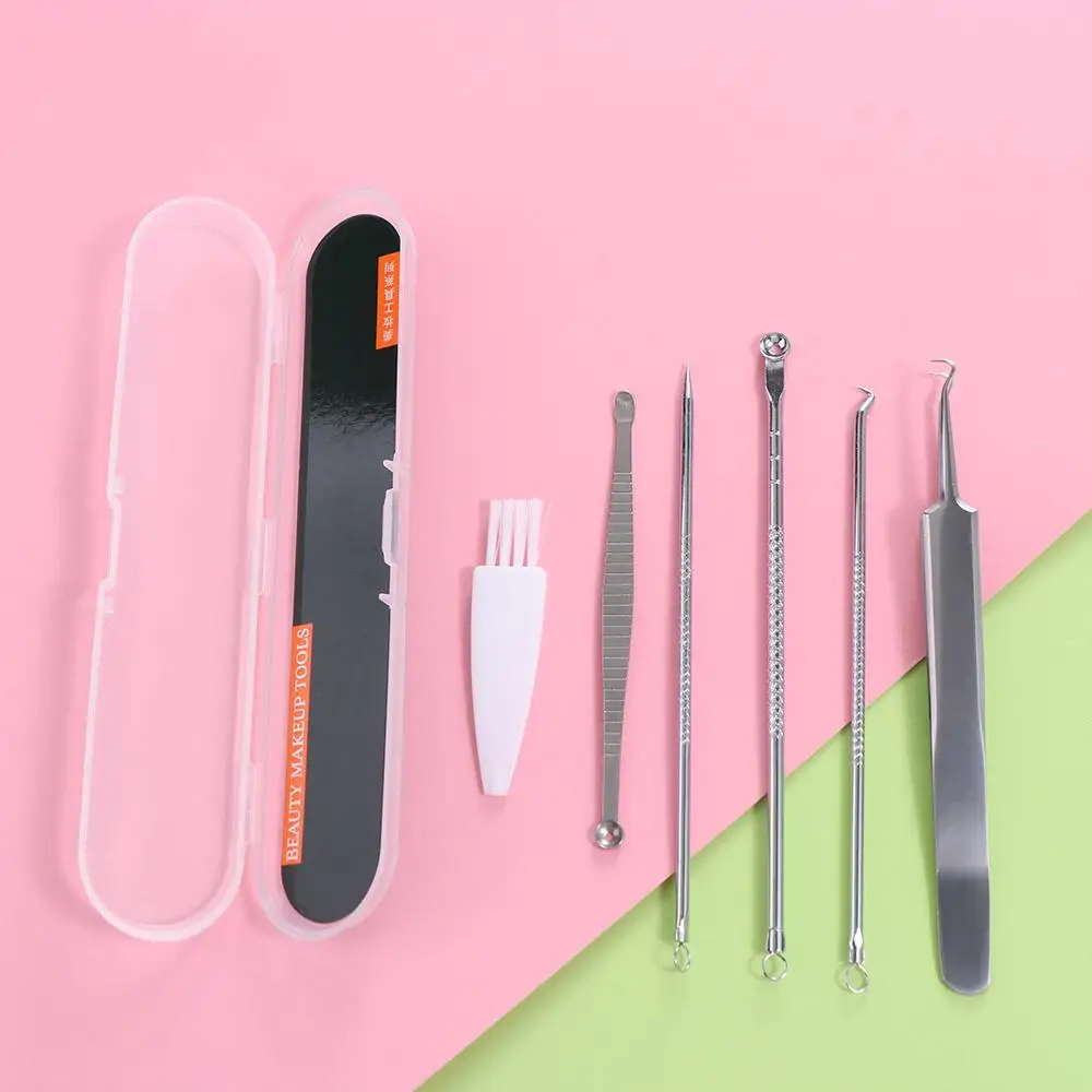 Light Weight Cell Pimples Blackhead Clip Ultra-fine Stainless Acne Tweezers Effort-saving Strong Acne Needle Removal Tool