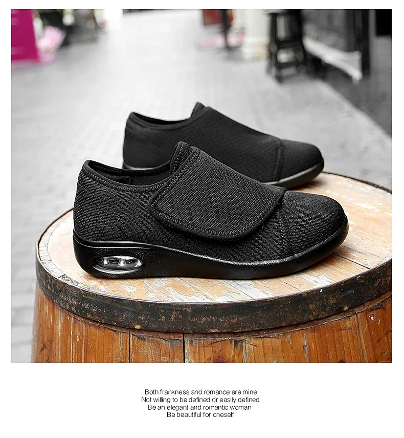 女性糖尿病スリッパ浮腫サンダル調節ストラップエクストラワイド快適靴屋内屋外用足のむくみ高齢者用レリーフ 男性用糖尿病靴、糖尿病性浮腫足底腫れ足用の高齢者男性用幅広靴用の