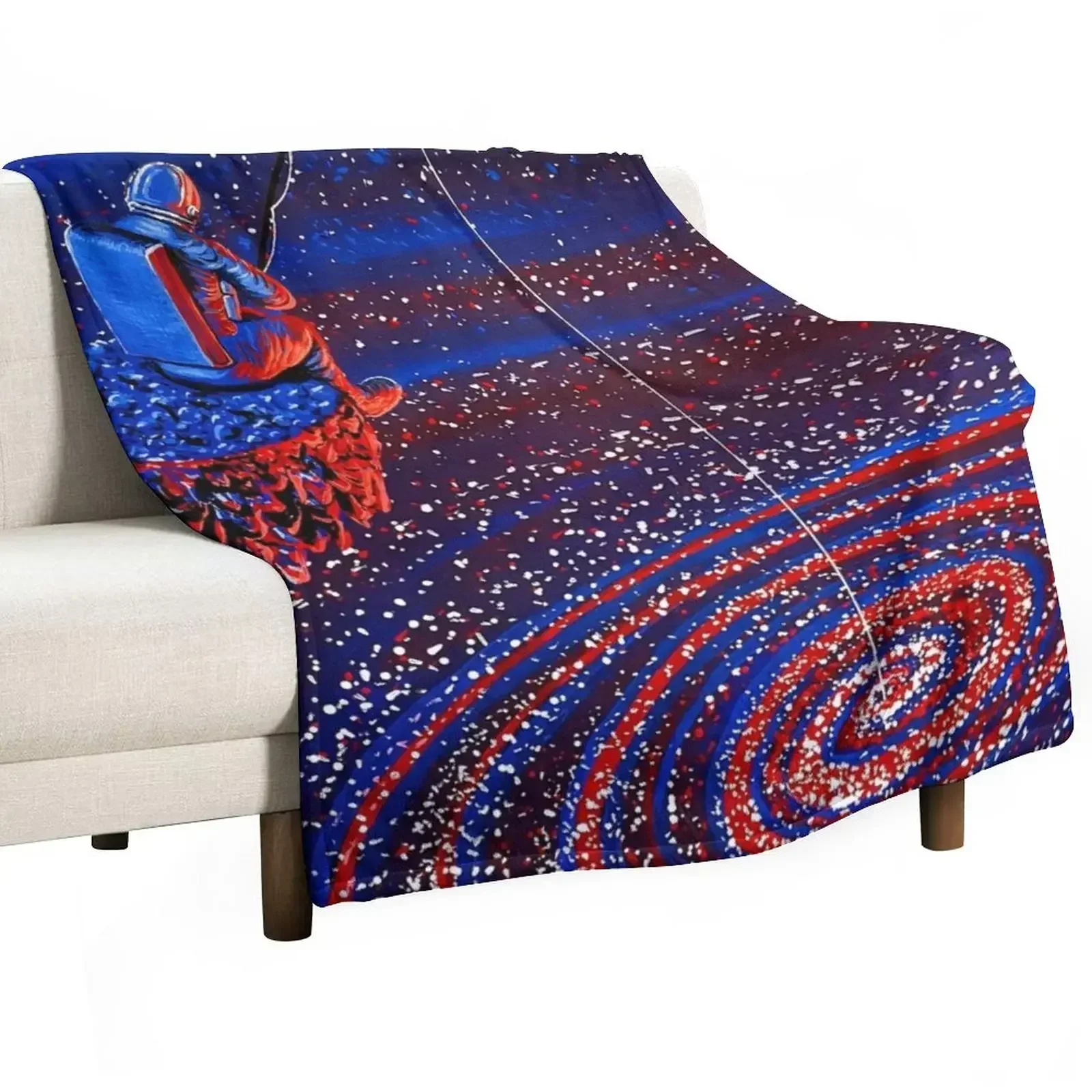 

Gone Fishin Throw Blanket Flannels Thermal Blankets