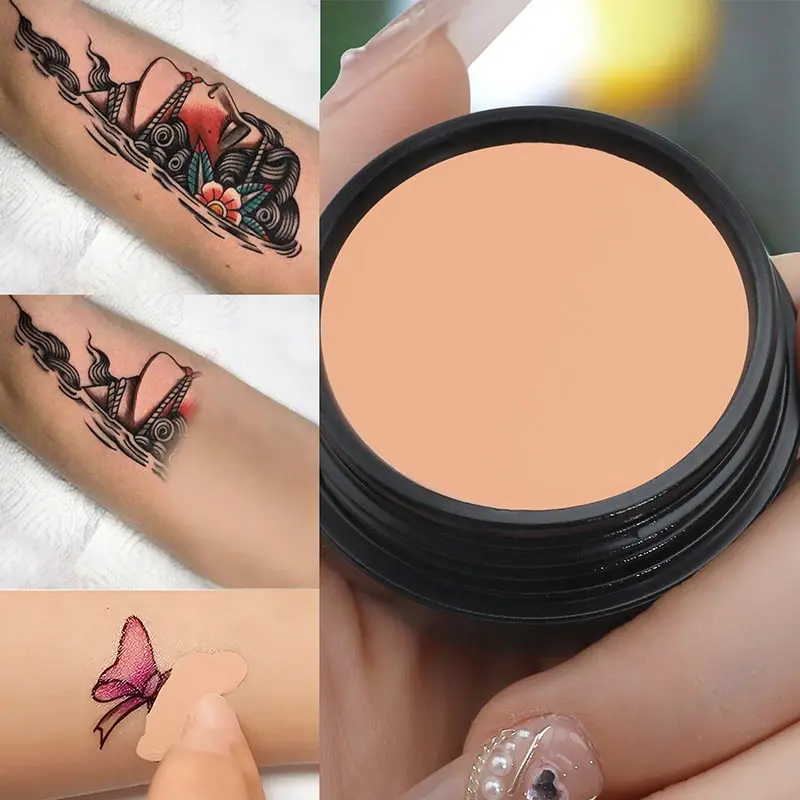 Sponge Head Concealer Liquid Concealer Waterproof Concealer Makeup Concealer Face Concealer Pen Concealer Powder Concealer Palette Concealer Foundation Cream Face Concealer Waterproof Full Coverage Concealer For Tattoos Scars Natural Finish Foundation For All Skin Tones & Types Powerful Concealer