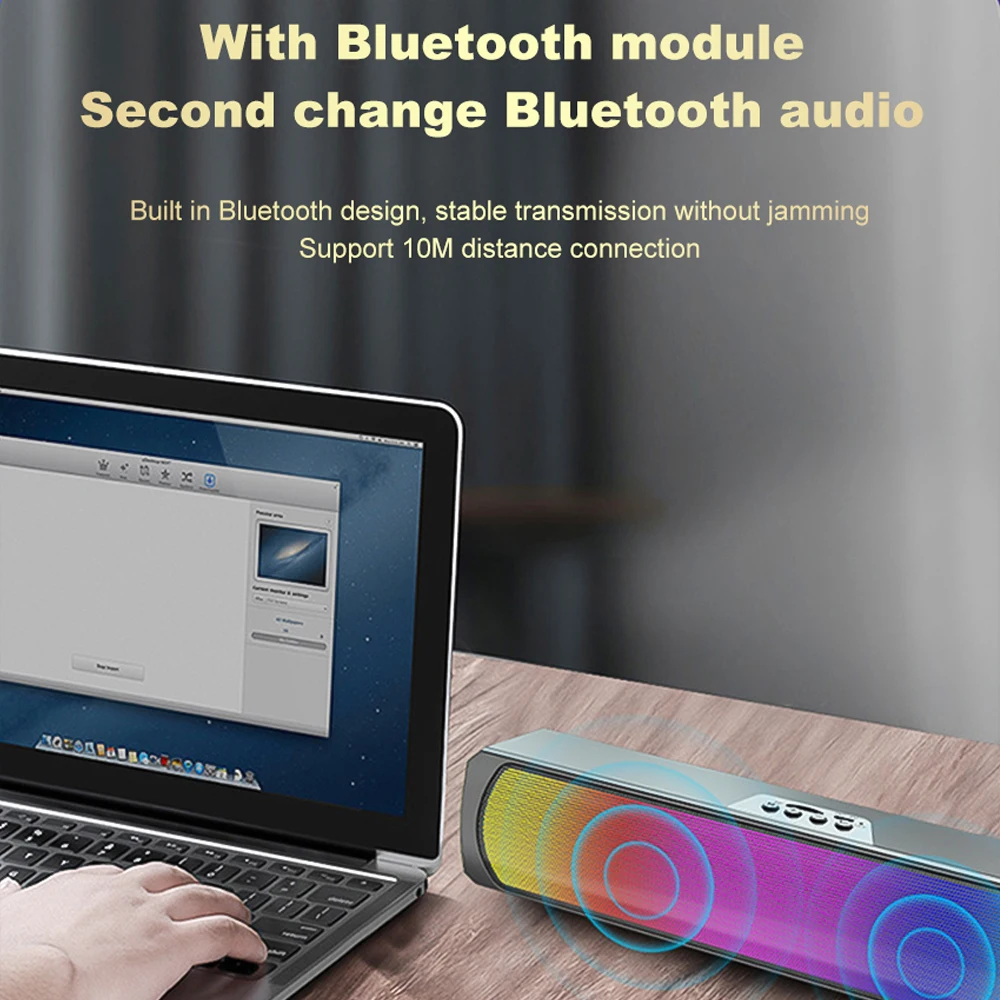 Barra de sonido Subwoofer Surround Sound - Pc Soundbar Wireless 6d Surround  Speaker - Aliexpress