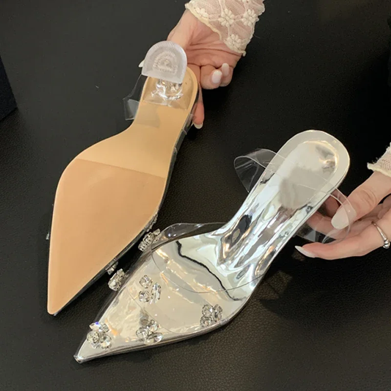 Eilyken CRYSTAL PVC Transparent Women Pumps Fashion Pointed Toe