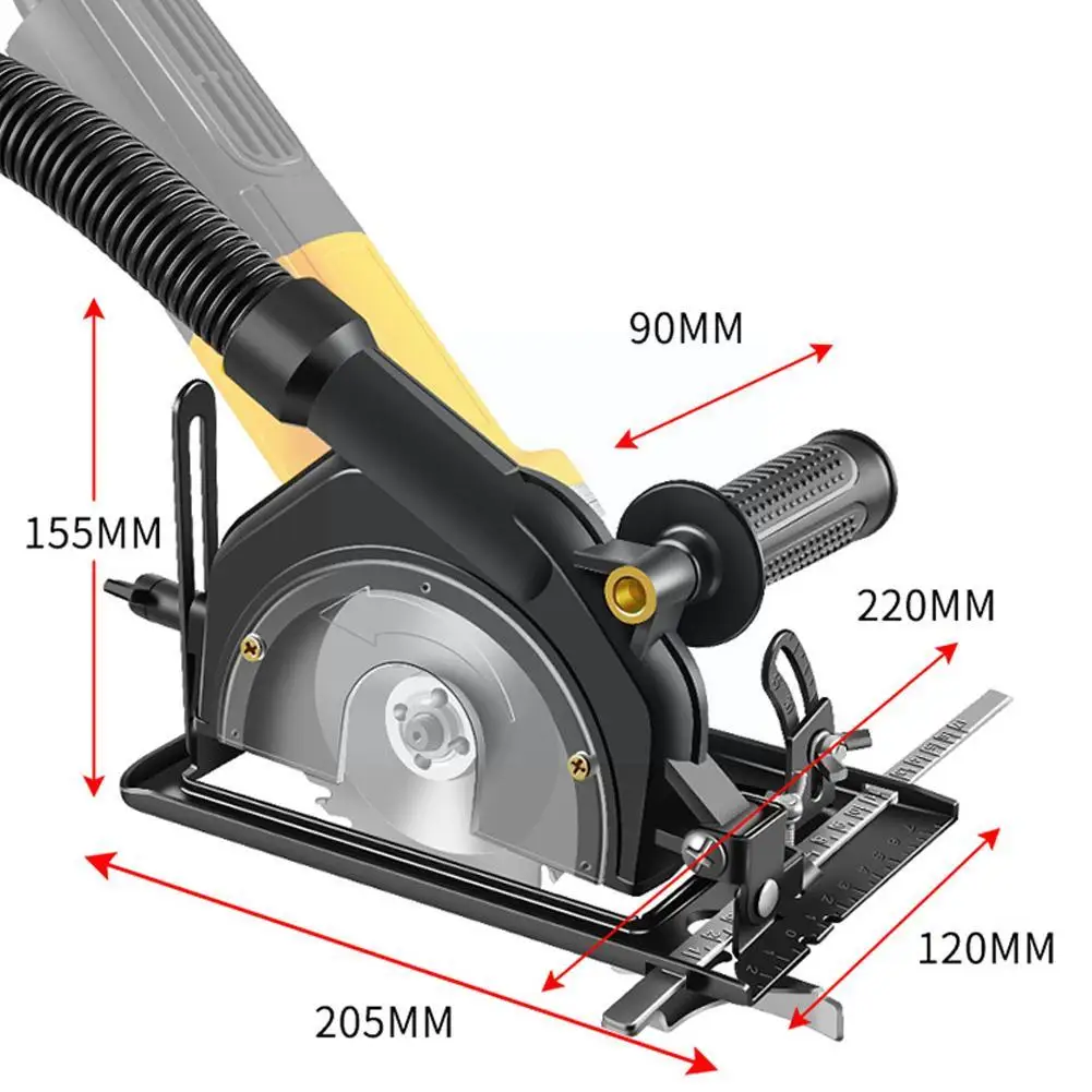 Upgraded Hand Angle Grinder Converter To Cutter 45&deg;adjustable Saw Cutting Base Machine Refit Electric Circular Chain Saw Br X7U7 angle grinder