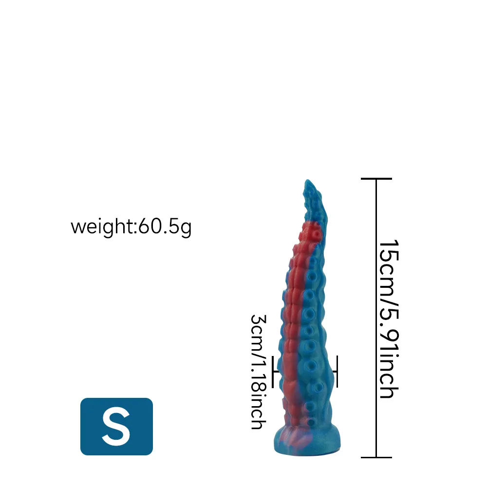 Space Octopus Shaped Silicone Anal Plug With Extra Long Tentacles Anal Whip In The Backyard SM Unisex Adult Product Sex Games_voghion.com