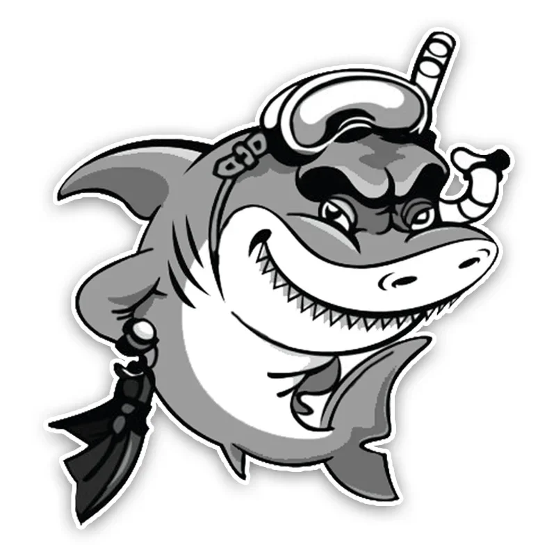 

Car stickers funny diver cute cartoon color high quality decorative cover scratch pvc waterproof sunscreen 15 cm