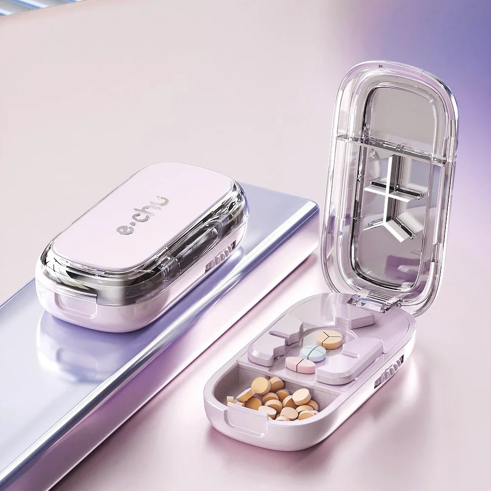 Quartering Pill Cutter Storage Box Portable Drug Tablet Medicine Dustproof thumbnail 8