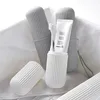 1-6PCS Striped Travel Wash Toothbrush Cup Toothpaste Storage Box Portable Toothbrush Box Toothbrush Bucket Simple Rinsing Cup 4