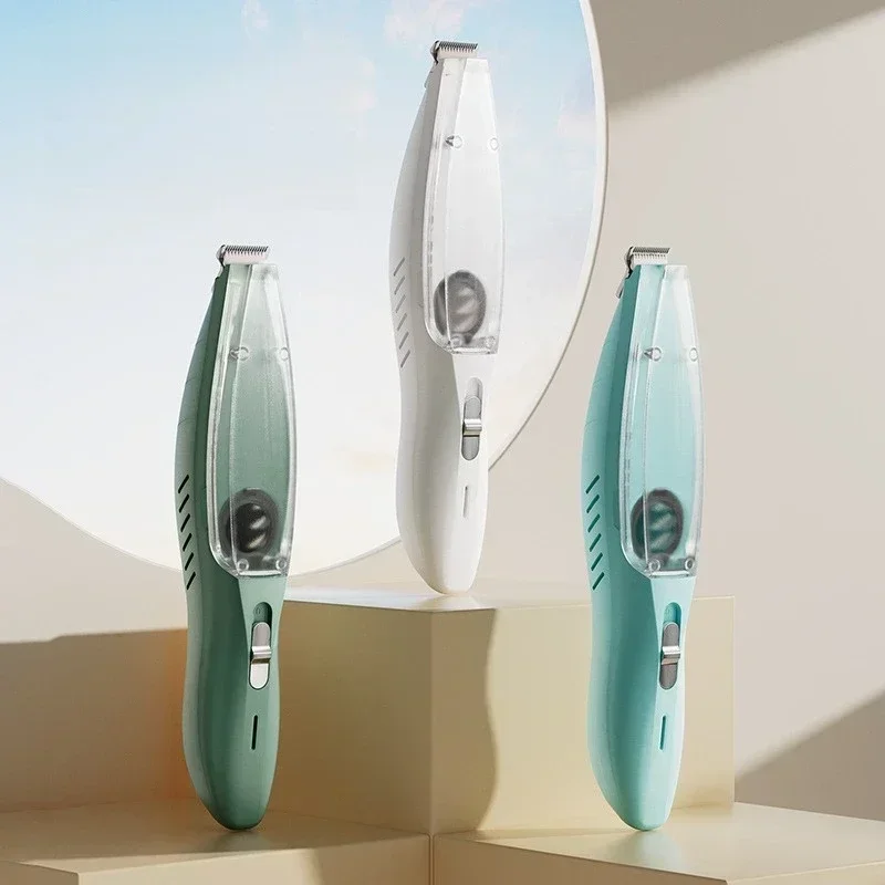 Pet Clipper Dog Hair Trimmer Pet Hair Trimmer Dog Clipper 2 in 1 Professional Hair Clipper Dogs With Vacuum Cleaner For Pet Grooming Kit Cat Shaving Feet Hair Electric Pusher