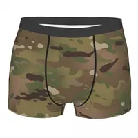 Military Camouflage Pattern Underwear Men Stretch Army Tactical Camo Boxer Briefs Shorts Panties Soft Underpants For Homme 1