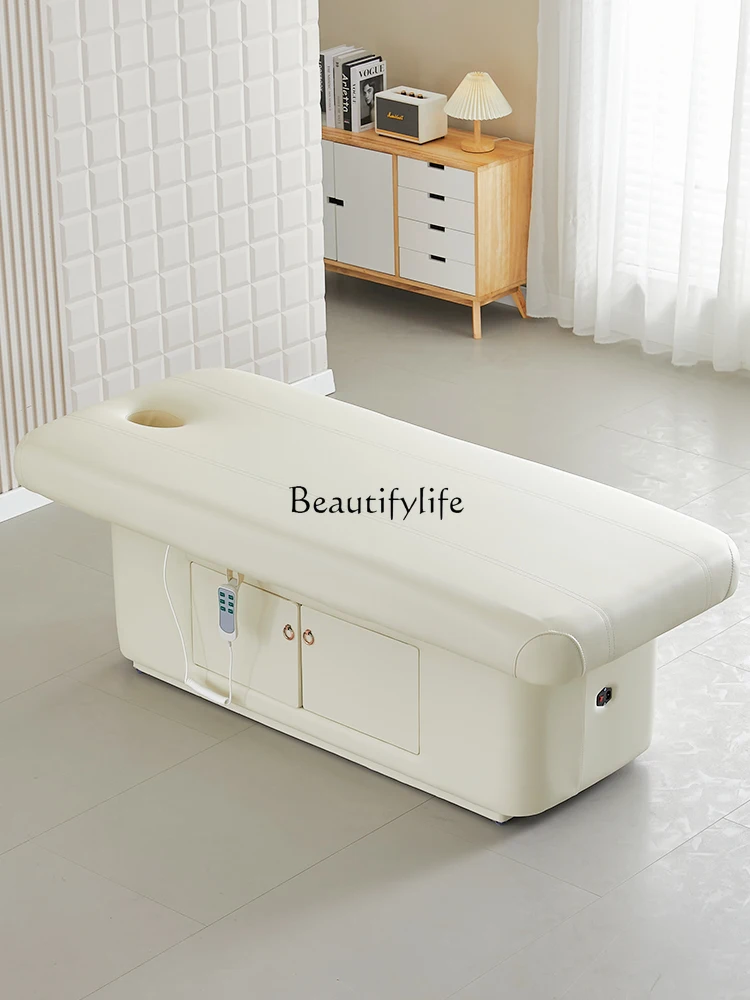 Customized High-Grade Latex Electric Beauty Lifting Multifunctional Heating Massage Therapy Massage Bed