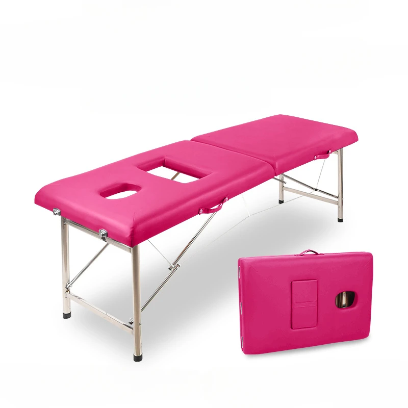 Medical Portable Therapy Massage Beds Spa Bathroom Ear Cleaning Massage Beds Nail Pedicure Lit Pliant Salon Furniture MR50MB
