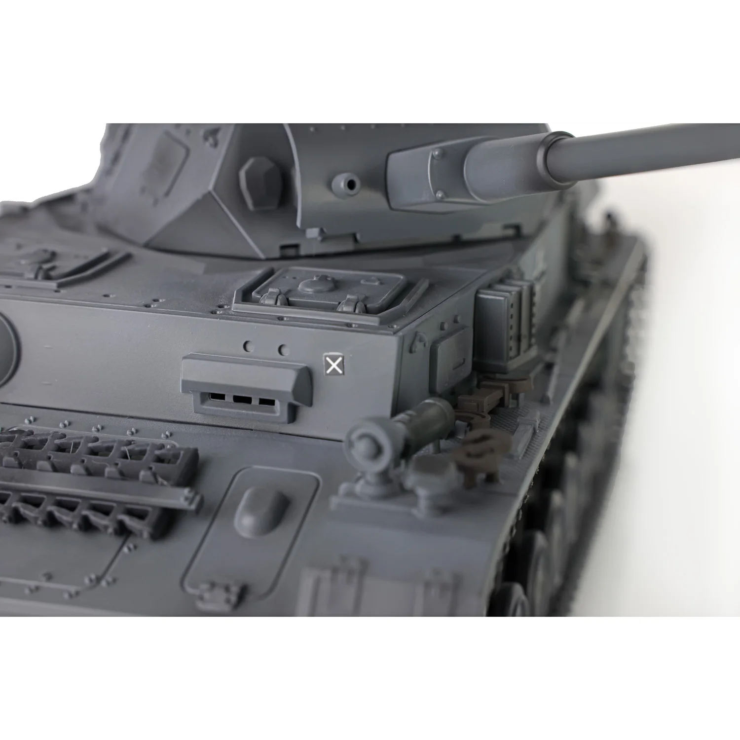 HENG LONG 1/16 Gray 7.0 Customized Panzer IV F2 RTR RC FPV Tank 3859 Metal Wheels W/ Camera Steel Gearbox Bearing Toys TH17418 3
