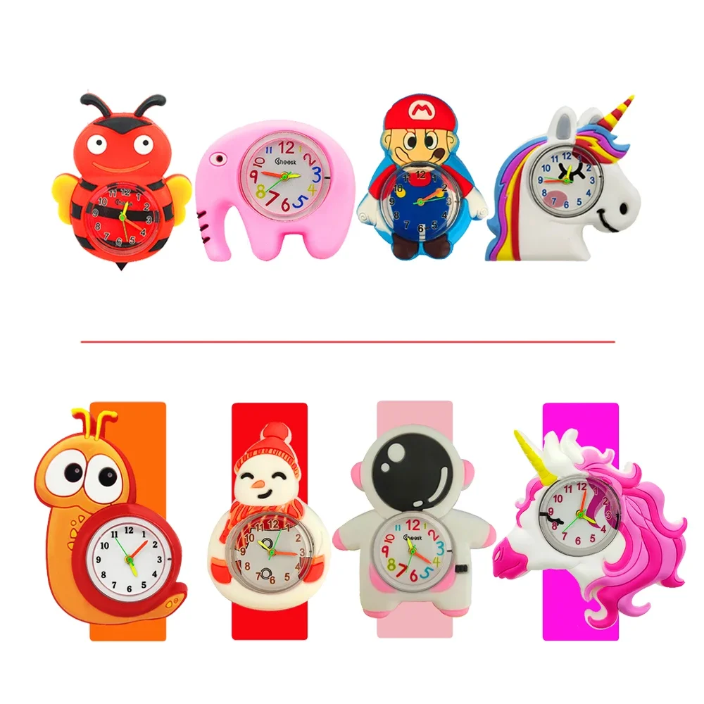 

Cartoon Dinosaur Pony Unicorn Children Clock Watch Baby Learn Time Toy 1-18 Year Old Kids Quartz Watches for Girls Boys Gift