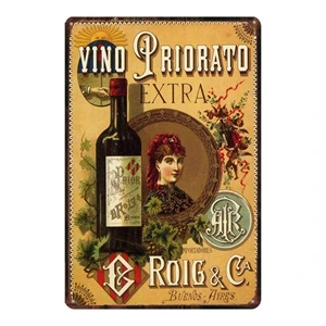 Jerez Florio Spanish Wine Retro Metal Sign Plaque Vintage
