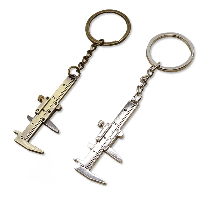 Mini Vernier Calipers Keychain Measuring Gauging Tools Key Ring Style