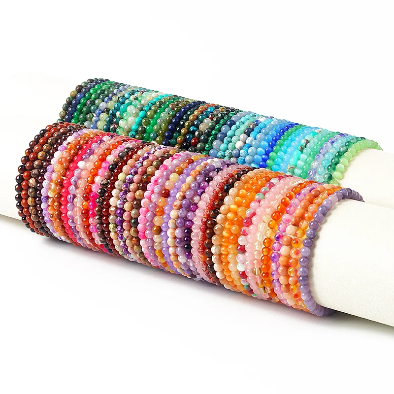 Mini bracelets en perles de quartz opale pour femmes nergie Reiki 