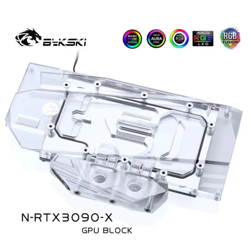 Bykski N-RTX3090-X GPU Water Block Use for NVIIDIA RTX 3090