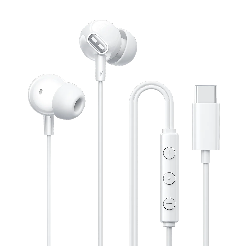 Vention Hi-Res Wired Earbuds with HiFi Bass, Stereo Sound, Volume Control, and Microphone