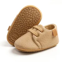 Baby Shoes Retro Leather Boy Girl Shoes Multicolor Toddler Rubber Sole Anti-slip First Walkers Infant Newborn Moccasins 2