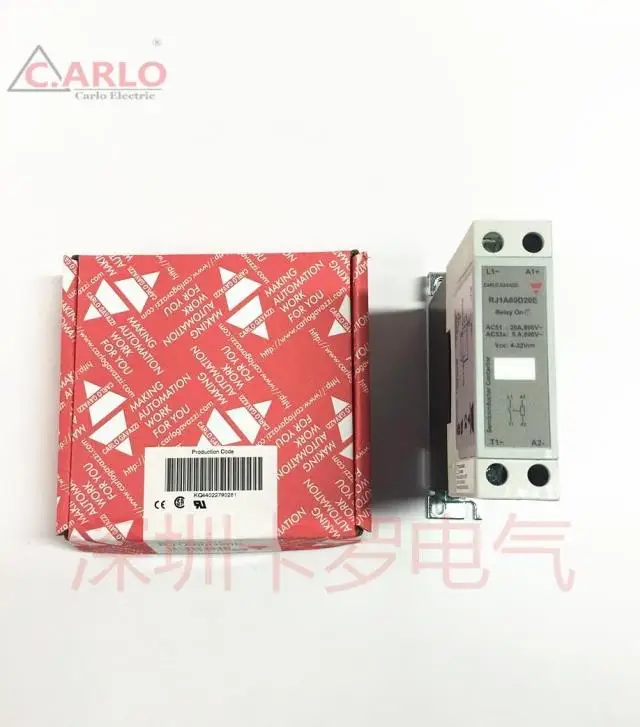 

New original CARLO single phase solid state relay RJ1A60D20E RJ1A60D30E RJ1A23D20E RJ1A23D30E RJ1A60D20U RJ1A60D45E RJ1A60D50E