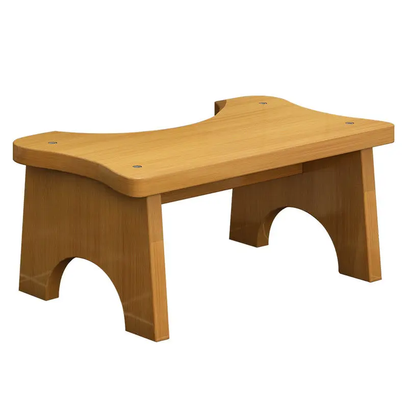 1Pc Bathroom Footstool Wooden Toilet Stool Household Children Step Stool Bathroom Furniture Home Furniture Chairs