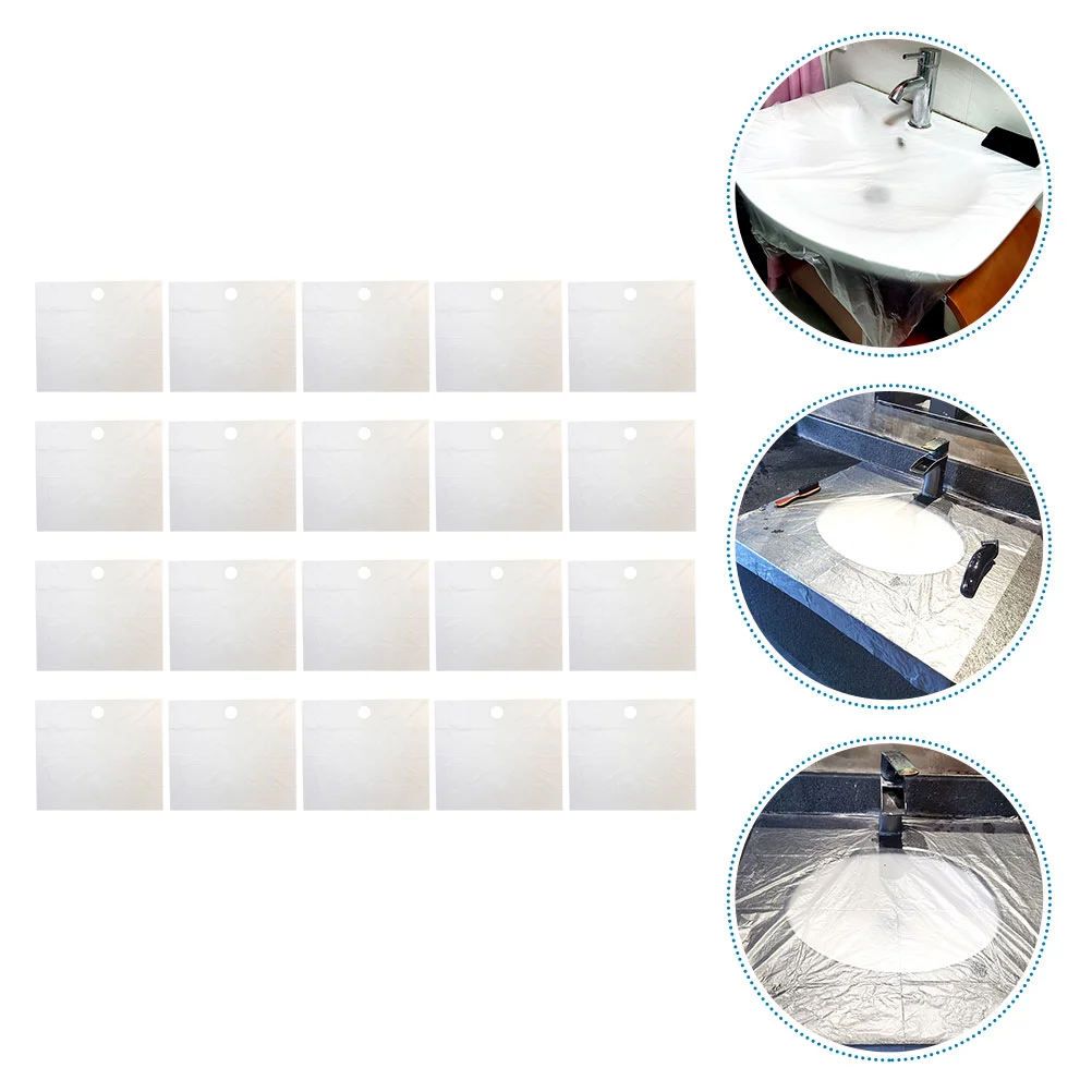 20 Pcs Disposable Beard Catcher Liners Portable Shaver Men Bib Sink