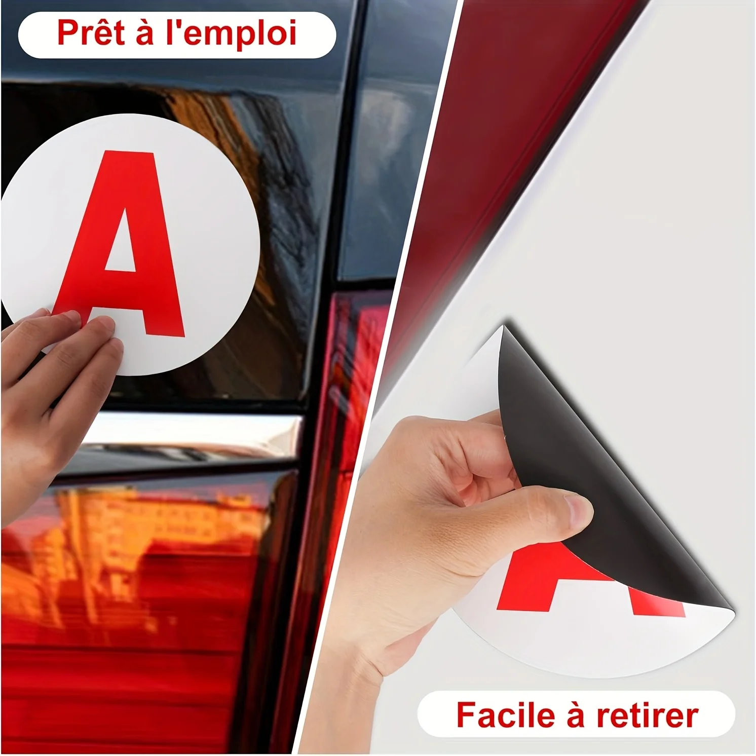 2pcs 초보자 운전자 자동차 자석 표시 스티커 자동차, 초보자 운전자를위한 자동차 자석에 대한 자기 새로운 드라이버 스티커