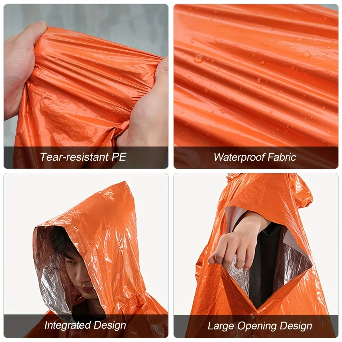 Emergency Thermal Survival Poncho 6