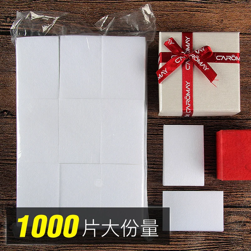 100/500/1000PCS Nail Polish Remover Cotton Lint-Free Wipes Cleaner Paper Pad Manicure Gel Polish Soak Off Remove Cotton Pads 5
