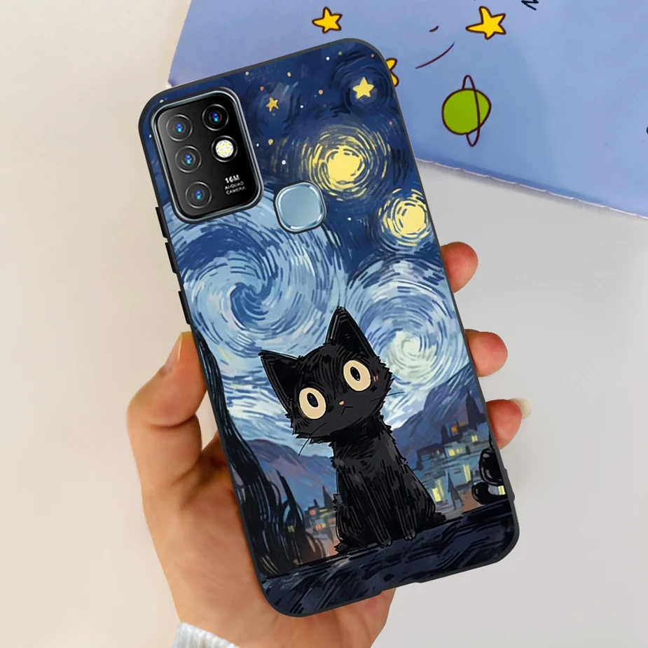 Cute Painted Soft Silicone Phone Case Cover
