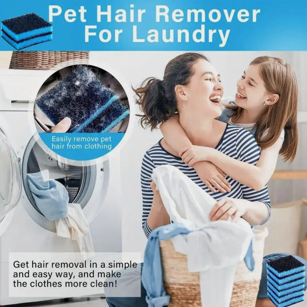 Pet Hair Remover For Laundry Washer Lint Catcher Dog Hair Catcher Removal Filter Sponge Washing Accessories 3/6/12/24pcs pet hair remover laundry hair catcher